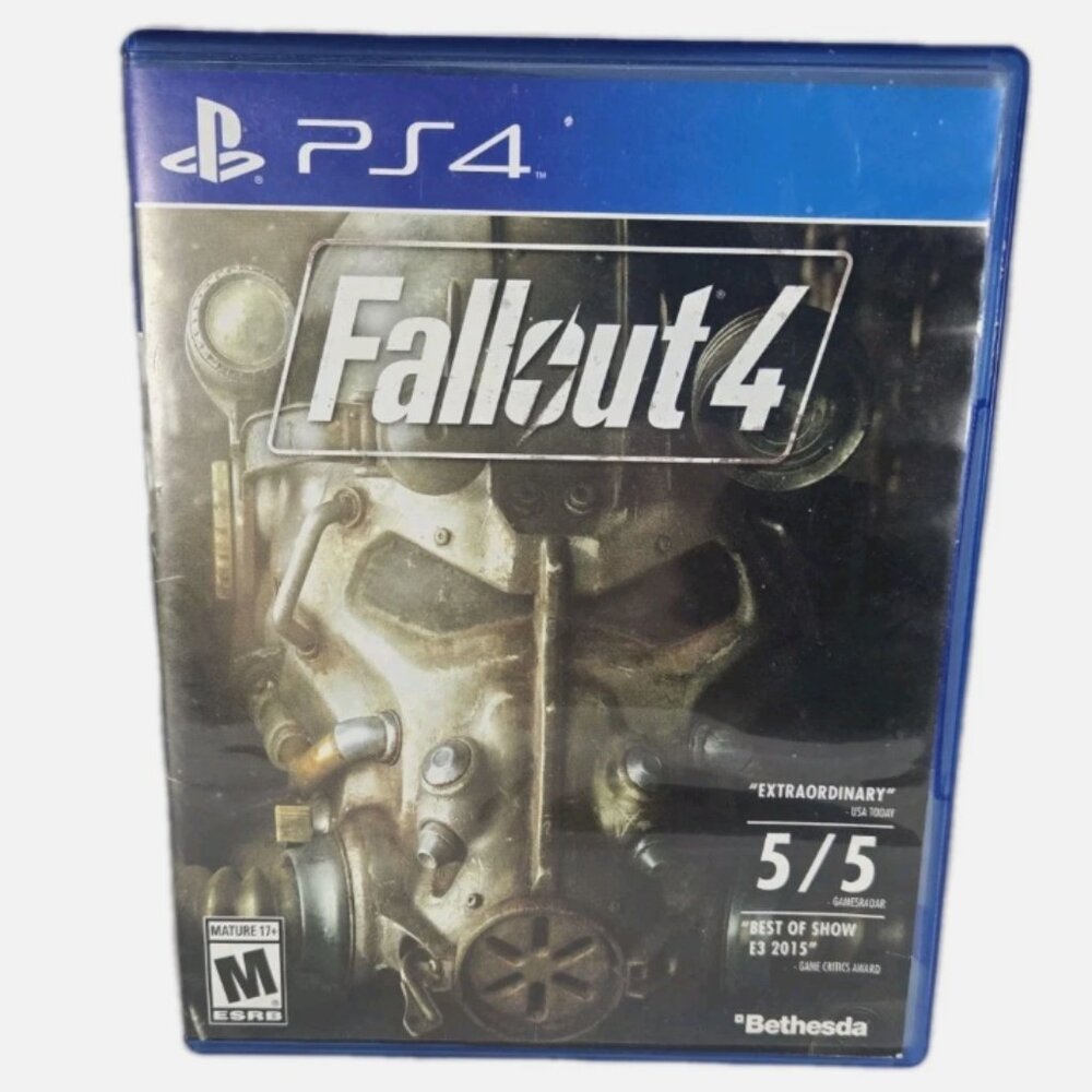 Fallout 4 Sony PlayStation 4, Disc, Case, Inserts, PS4 Bethesda Video Game